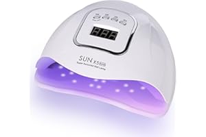 QUICDEER UV Nail Lamp (120W LED) - 4 Timer Nail Dryer for Gel & Toe Nails (White)