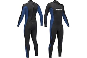 Ocealite Full Wetsuits 5/4mm 4/3mm and 3mm Full Wetsuit for Mens Premium Neoprene Suits for Diving Snorkeling Surfing Swimming