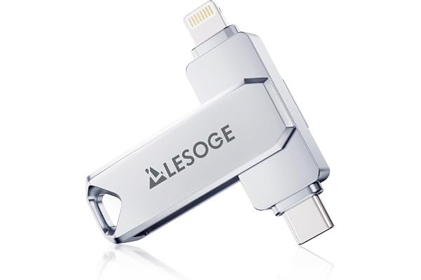 MFi Certified 256GB Flash Drive for iPhone Photo Stick Thumb Drive, USB Memory Stick iPhone Flash Drive for Photos Videos, High Speed Jump Drive External Storage for iPhone/iPad/Android/PC (Silver)