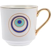 Hand-painted Ceramic Eye Mug Chic Eye Coffee Cup for Home Office More for Milk Tea Juice Unique Present for Friends Family