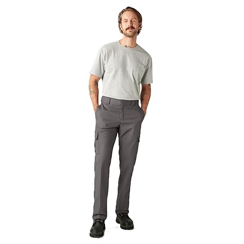 Dickies Flex Regular Fit Cargo Pants, Gravel Gray, 38 34