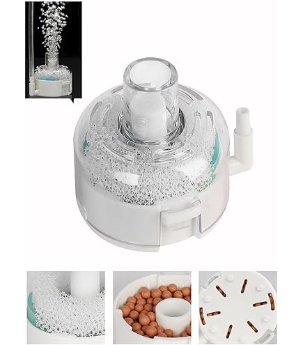 Aquarium Innenfilter 6W 500L/h - Ultra Leiser 3-in-1 Filter Mit 4 Schwämmen Für 30-80 Liter