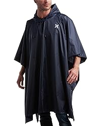 Hurley Adult Unisex Rain Poncho – Packable Hooded