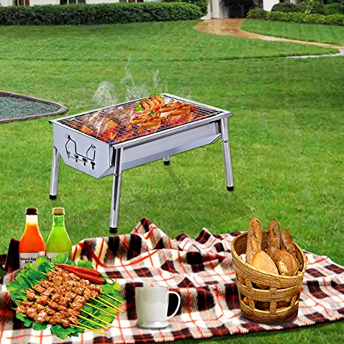 5 ISUMER+Portable+Thickened+Stainless+Charcoal