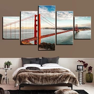 Arte de la lona Arte de la pared Arte moderno del dormitorio Wulian