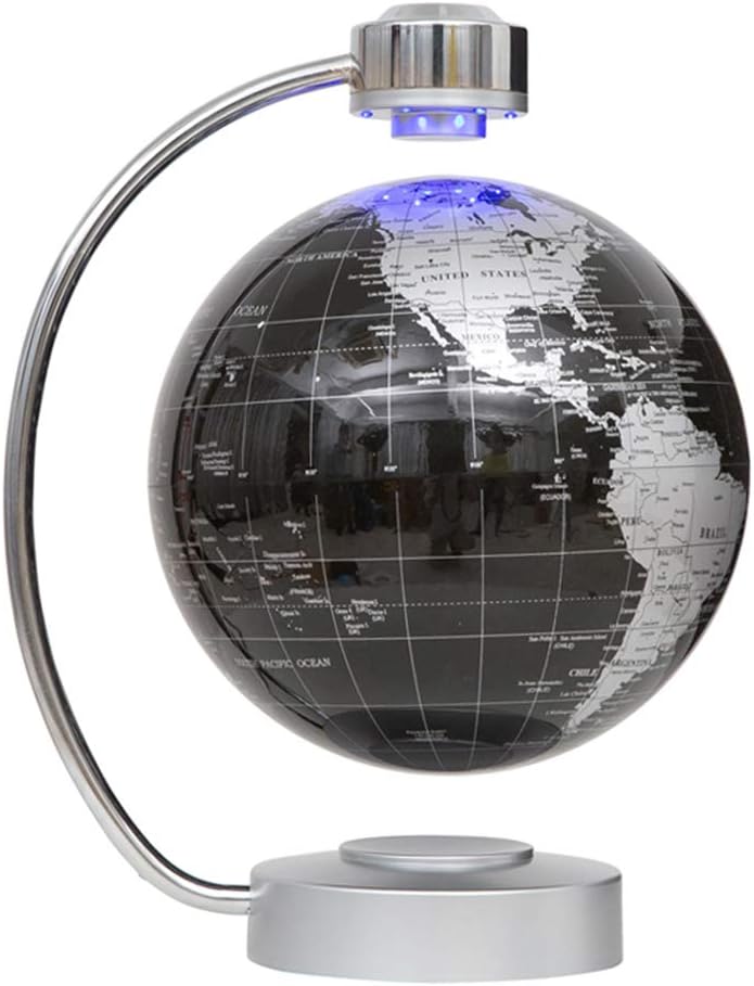 Floating Globe, 8 Inch World Globe Interactive Globe with