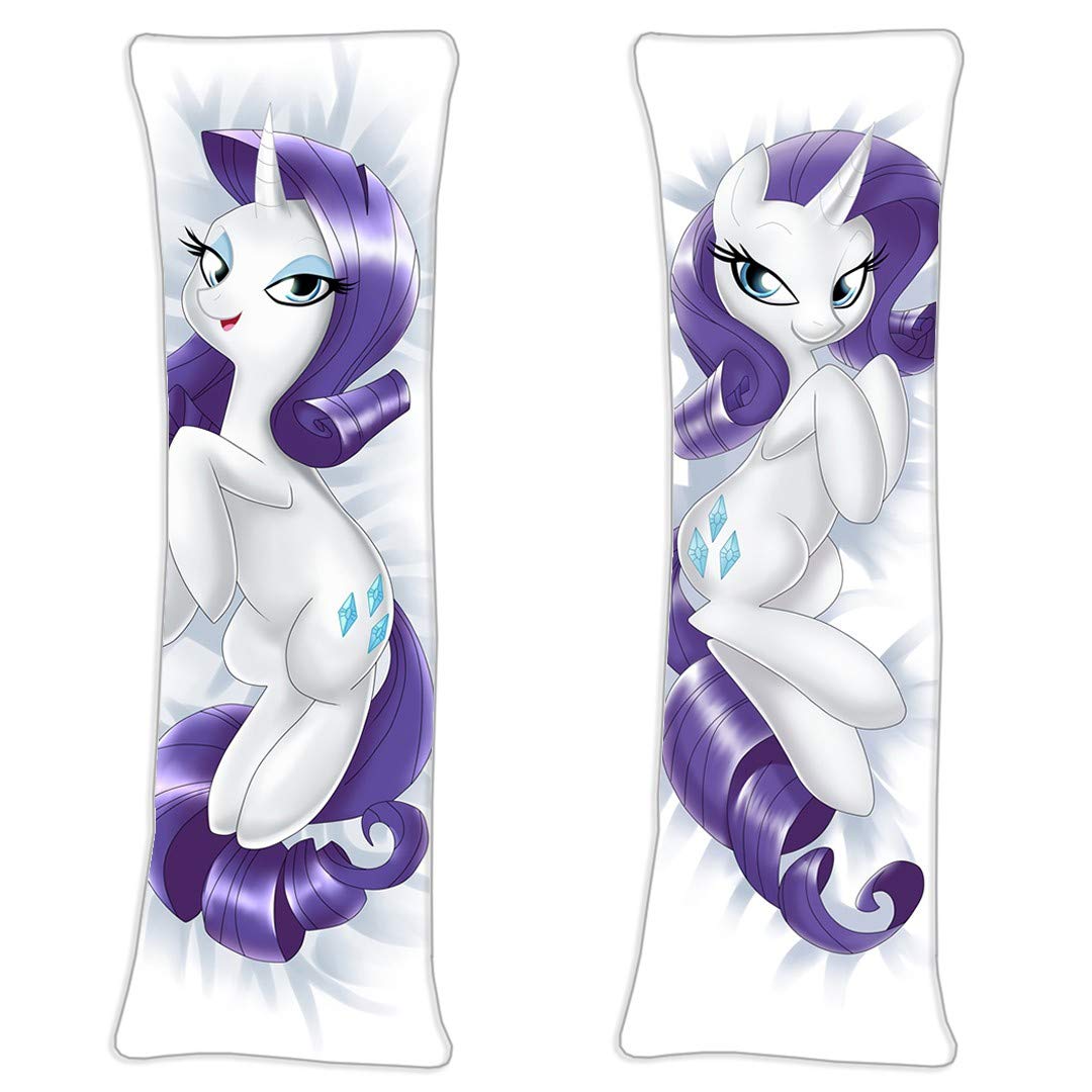 NiyoKE Rarity My Little Pony MLP Dakimakura Body Pillowcase NV Natural Velvet 170 x 60cm(66.93in x 2