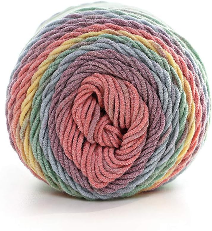 Soft Chunky Yarn, Handcrafts 100g Knitting Yarn for Any Knitting and Crochet Mini Project Thick Cotton Yarn(18)