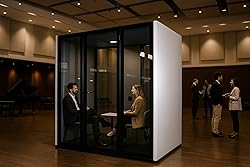 Portable Noise-Reducing Pod for Enhanced Privacy