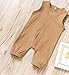 Mini honey Infant Toddler Baby Girl Boy Sleeveless Romper Jumpsuit Shorts Summer Outfit Clothes (18-24 Months, Brown)