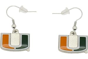 aminco NCAA Unisex Adult NCAA Logo Dangler Earrings