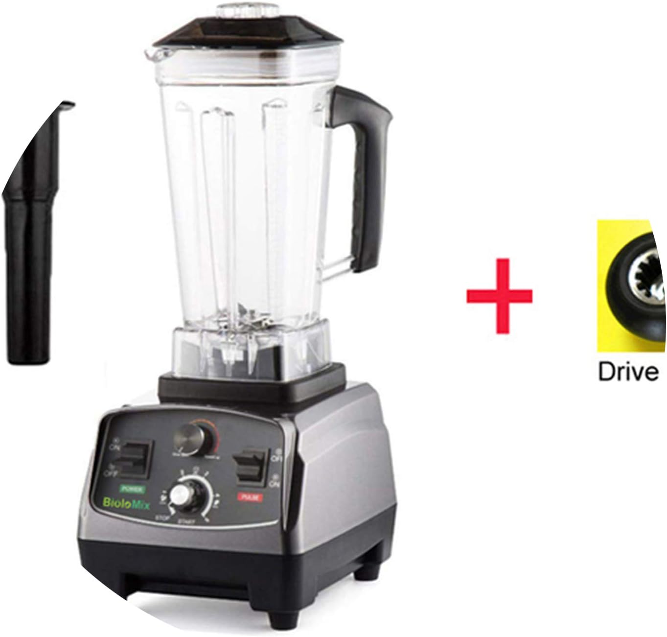 3Hp 2200W Heavy Duty Commercial Grade Automatic Timer Blender Mixer Juicer Fruit Food Processor Ice Smoothies 2L Jar,With Extra Driver,Poland,Uk Plug