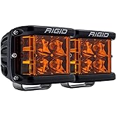 Rigid Industries D-SS Series Amber Pro Spot LED Light Pods, Pair