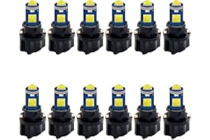 DOPHISALL AUTO White Color PC74 PC37 PC118 T5 74 W3W W1.2W Car LED Instrument Dashboard Warming Indicator Bright Wedge Light 