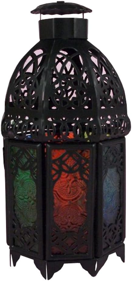 Amazon Co Jp ロマンチック Romantic キャンドルホルダー ランプ ランタン キャッスル 古代の城 装飾品 金属製 アンティーク レトロ ティーライト付き ブラック1 ホーム キッチン