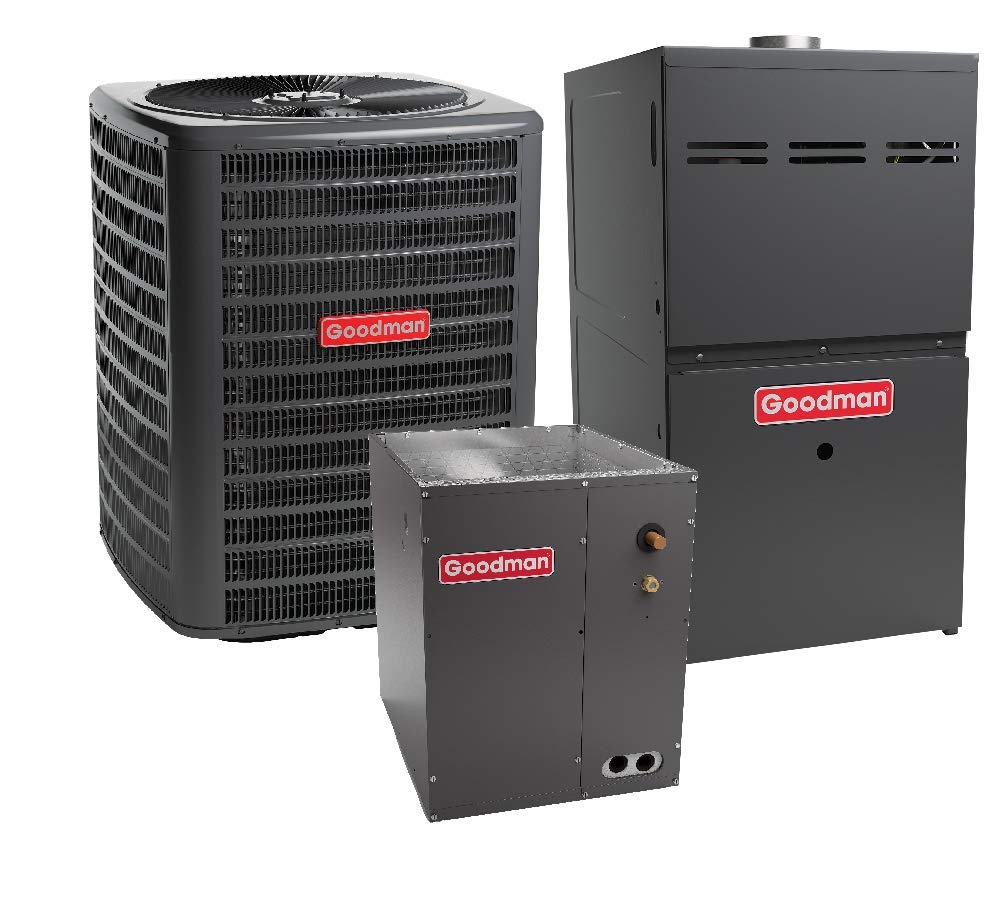 Goodman 3.5 Ton 14 Seer 80,000 Btu 80% Afue Gas System GSX140421 - CAPF4860C6 - GMH80805CN