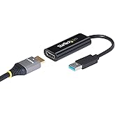 StarTech USB-A 3.0 to HDMI Converter, 1080p60, Windows Driver Required, TAA | USB 5Gbps, Single monitor, 2ch audio, Full HD, Windows X86/X64/ARM only, No macOS ChromeOS or Linux