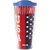 Tervis Take The Podium Made in USA Double Walled Insulated Tumbler Travel Cup Keeps Drinks Cold & Hot, 24oz, Classic
