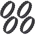 4 Pcs Tires for iRobot Roomba Wheels, No-Slip Wheel Tires Replacement, Easy Assembly Wheel Tires Compatible with iRobot Roomb