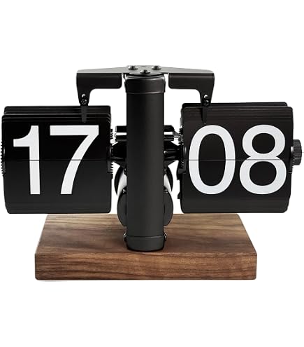 Amazon.com: Flip Clock,Vintage 24 Hours Adjustable Digital Flip
