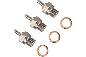 YIJIALINK 3-Pack Hot Spark Glow Plug N3 No.3 70117 Compatible with Kyosho HSP HPI Redcat 1/8 1/10 RC Nitro Engines Car Truck Buggy (N3 No.3)