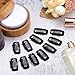 TecUnite 100 Pieces Black 9-Teeth Wig Snap Clips Metal Comb Wig Clip for Hair Extension