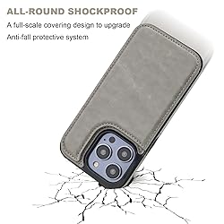 ONETOP Compatible with iPhone 14 Pro Wallet Case