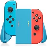 Joycon Comfort Grip, Switch Controller Holder for Switch/OLED, Joycon Controller Grip with Indicator(Blue)