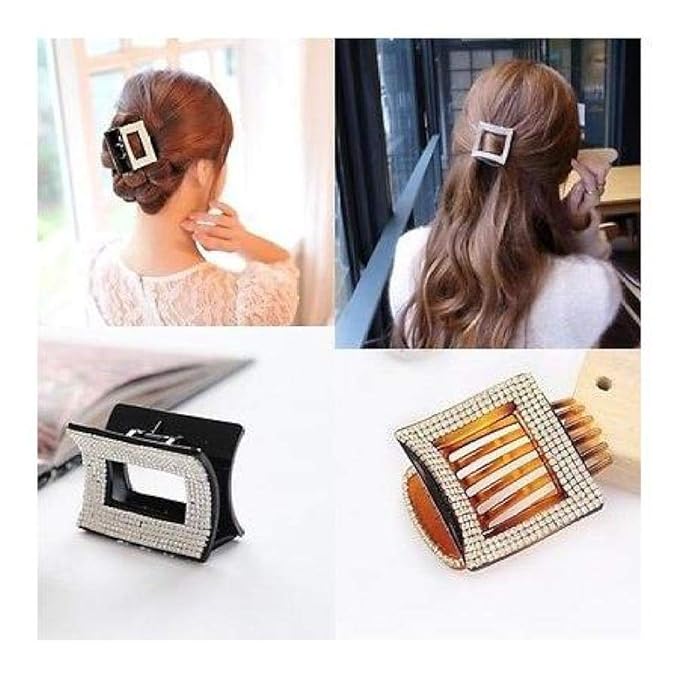 Fidgetgear Hot Fashion Korean Style Women Crystal Acrylic Hair