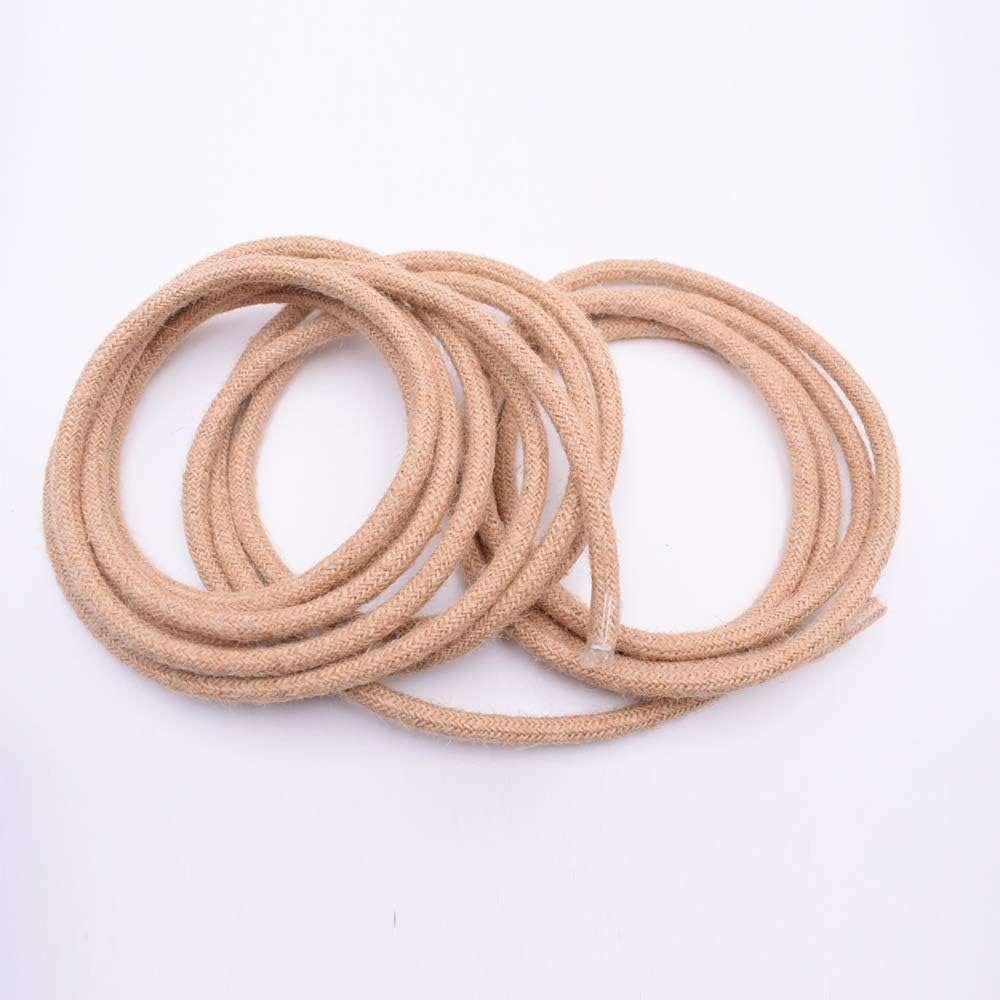 5 Meters 2 Core Electric Rope Light Cord,Vintage Braided Fabric Flexible Lighting Electrical