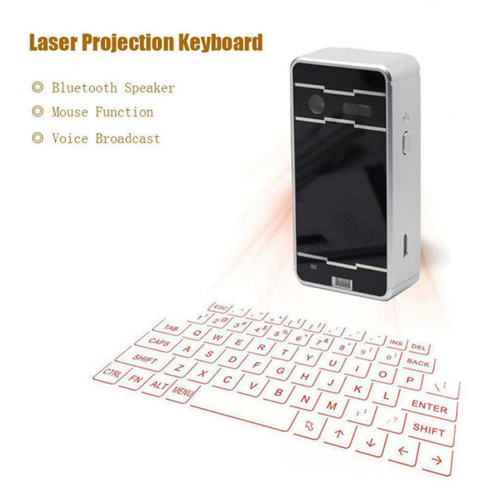 E-kinds Teclado Virtual del proyector Bluetooth, para teléfono ...