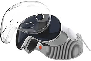 HATALKIN Compatible with Apple Vision Pro Case TPU Protective Cover Case for Vision Pro Vr Headset 2024 Accessories（Transparent）