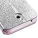 Asmyna HTC Desire 510 Glittering MyJacket Wallet Carrying Case with Diamante Belt - Retail Packaging - Silver