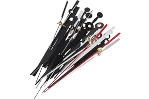 BIUDECO 10 Sets Aluminum Clock Hands Kit Metal Clock Needles for DIY Repair Replacement Accessories