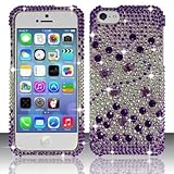 Iphone 5c - Full Diamond Design Cover - Purple Beats FPD (LEIE8)
