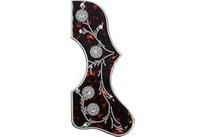 Domofa Acoustic Guitar Pickguard Thick Pick Guard for J200 SJ200 Acoustic Folk Guitar Parts (Dark Tortoise)…