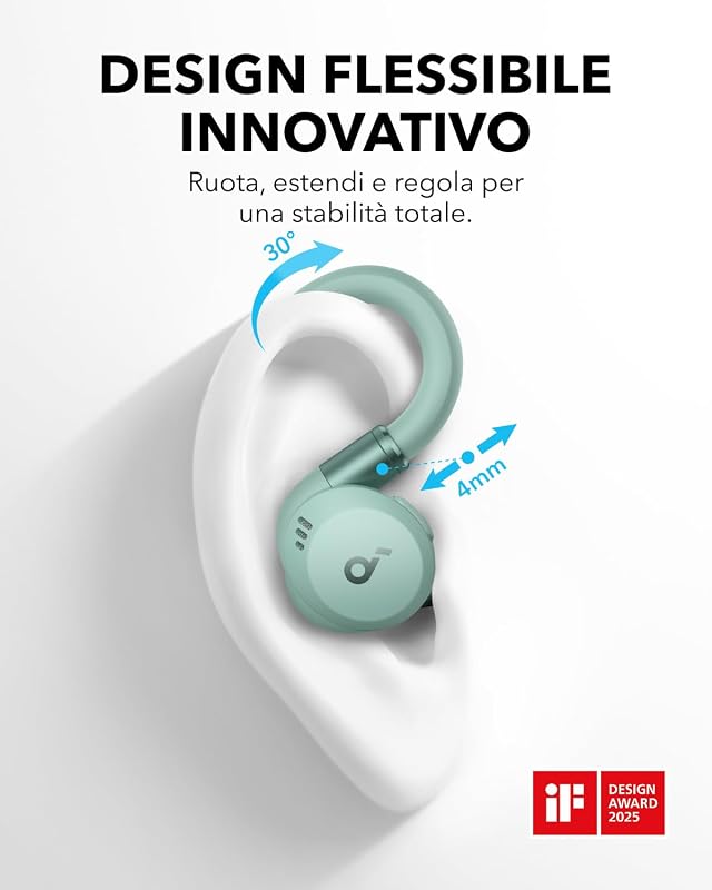 di Anker Sport X20, Cuffie Bluetooth In Ear Sport con ANC, IP68