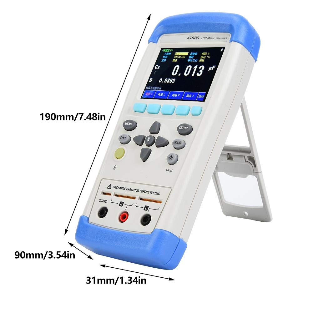 Digital LCR Meter Resistance,AT826 Professional Handheld Digital LCR