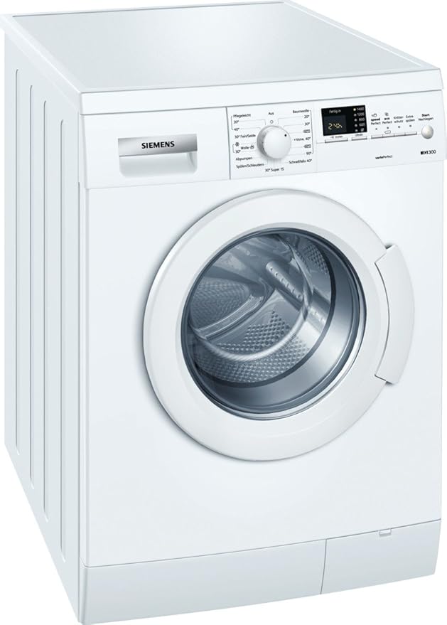 Siemens iQ300 WM14E327 Waschmaschine FL / A+++ / 152 kWh/Jahr / 1400 UpM / 6 kg / 10372 L/Jahr / aquaStop-Schlauch / weiß