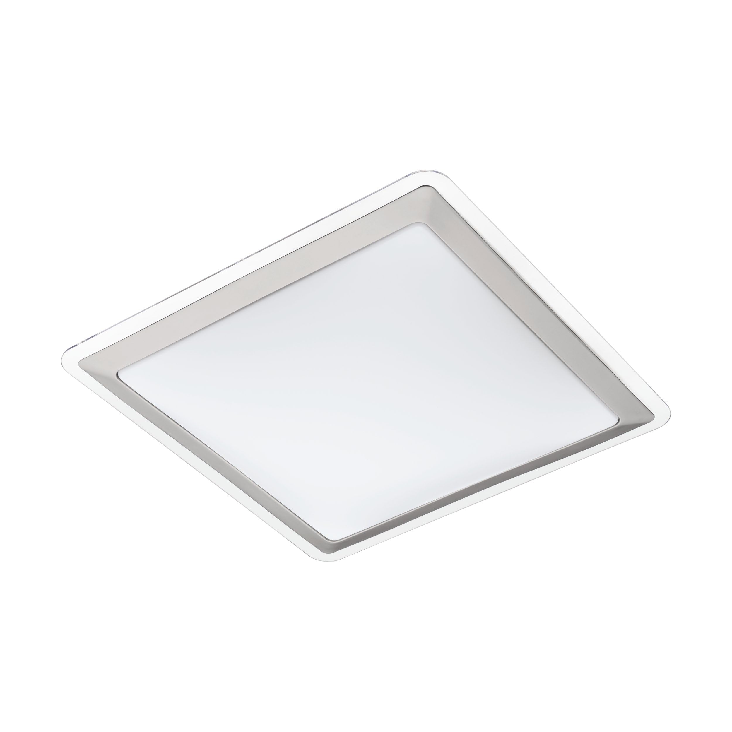 EGLO Competa 1 LED Ceiling Light 1-Bulb Material: Steel and Plastic, Colour: Silver, White, Length: 34 cm — image 1