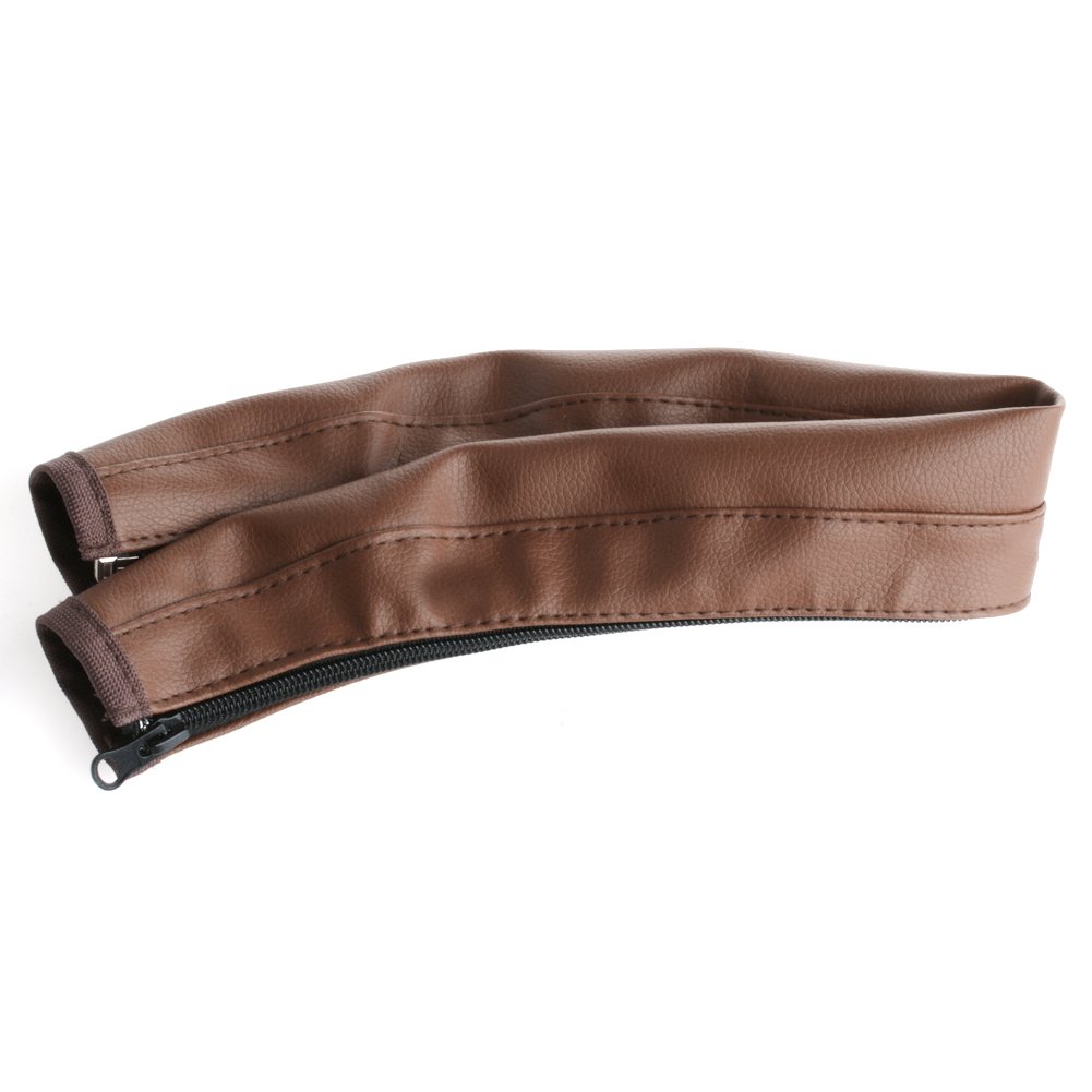 SUCHUANGUANG Baby Pram Pushchair Stroller Armrest Case Handle PU Leather Protective Cover Armrest Protector Brown