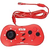 UNICO MVS Mini Gamepad Red, Classic Wired Game Controller for MVS Mini