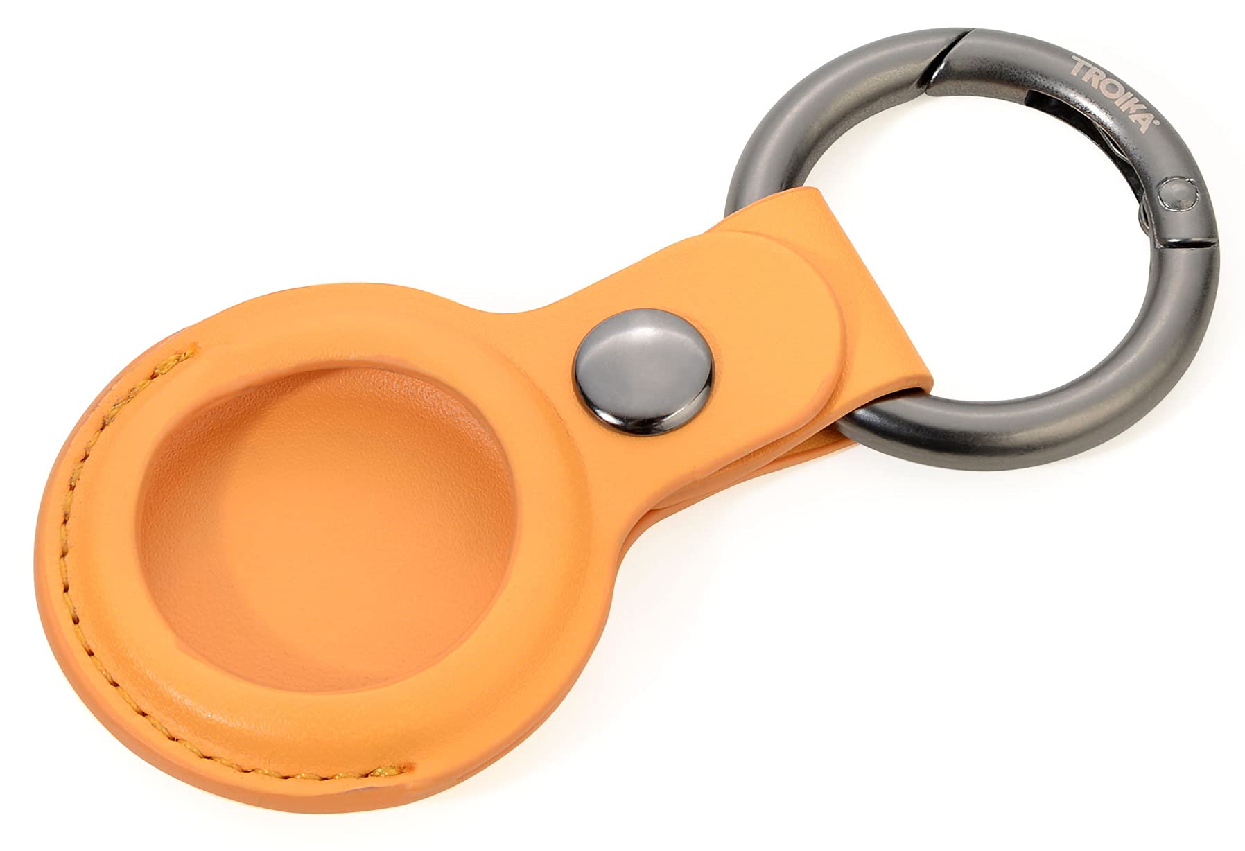 TROIKA Airtag Cover Keychain Protective Case for Apple AirTag in Orange, KR21-20/YE