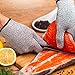 Allezola Cut Resistant Gloves -EN388 Certified High Performance Level 5 Protection,Safty Gloves for Hand protection,Best Food Grade, Lightweight, Breathable, Extra Comfortable, 1 Pair Large