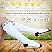BLITZU Compression Socks 20-30mmHg for Men & Women Best Recovery Performance Stockings for Running, Medical, Athletic, Edema, Diabetic, Varicose Veins, Travel, Pregnancy, Relief Shin Splint L White
