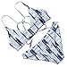 RUUHEE Women Lovely Pattern Polka Dot Halter Bikinis Set Beach Wear Bathing Suit (M(US Size 4-6), B642)