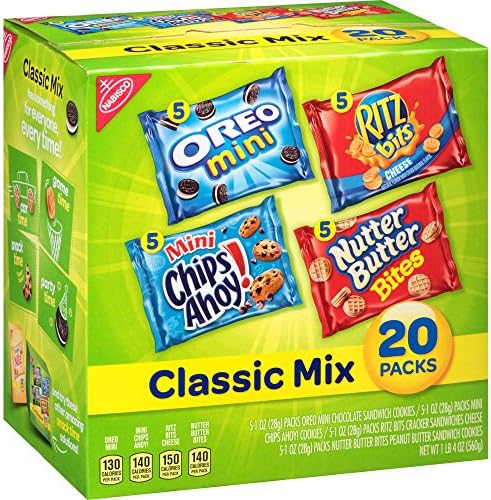 Nabisco Classic Mix Cookie Variety Pack, 80 Count