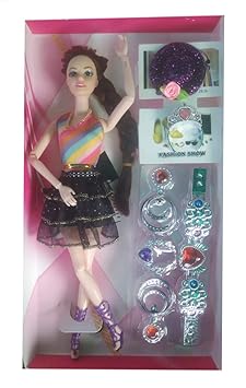 Pawan_co Sparkle Girl Barbie Doll (Pack of1) , Barbie Doll House , Barbie Set Pack 1, bzrbie Set (Multicolor) Barbie Doll Set for Girls ,Barbie Doll Dresses and Accessories