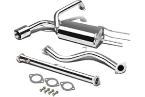 DNA MOTORING J2 Engineering J2-CBE-OS-056 Stainless Steel Exhaust System [Compatible with 13-14 Mazda 3/3 Sport Hatchback]