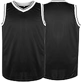 Blank Basketball Jersey Reversible Men's Mesh Athletic Sports Shirts Training Practice S-3XL
